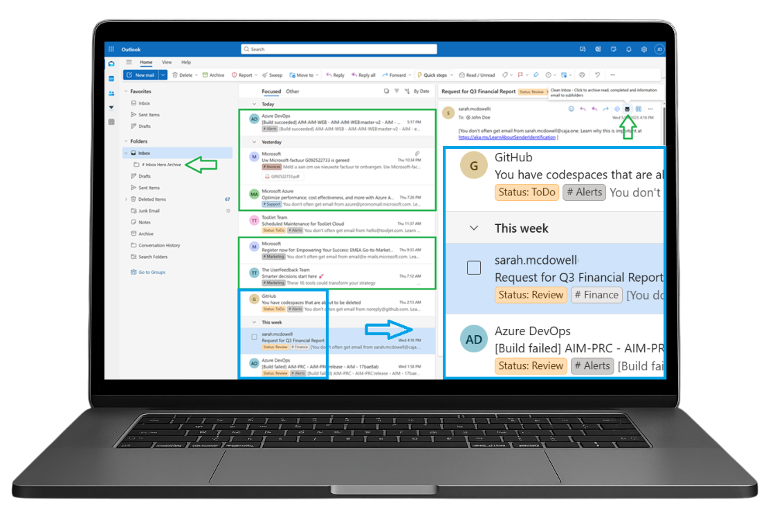 Inbox Hero Dashboard Preview